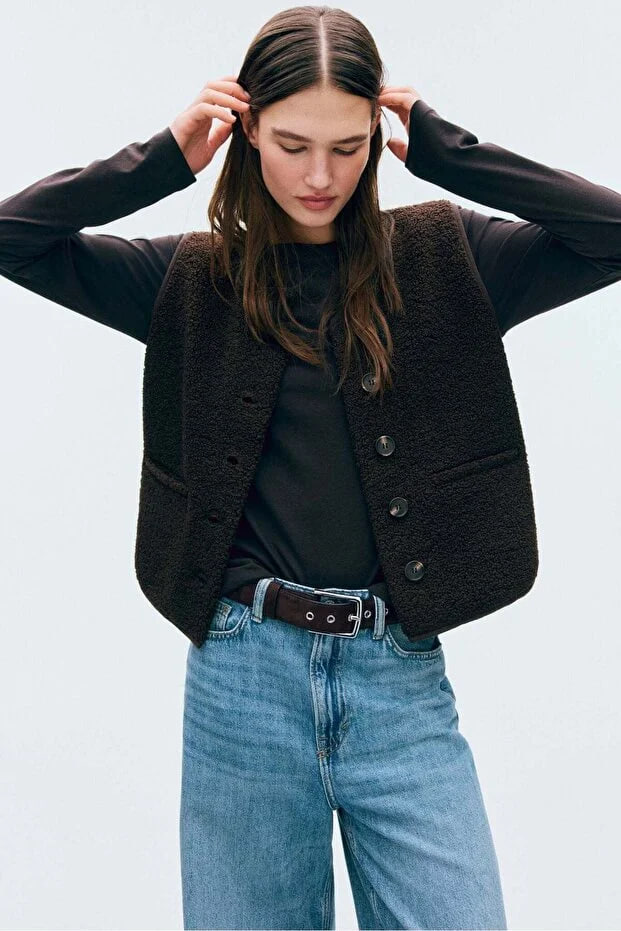 H&M Teddy gilet